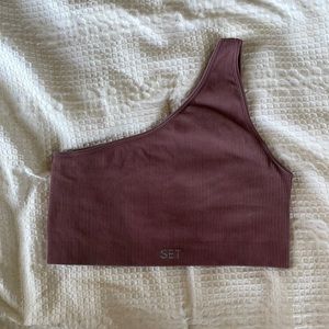 Set Active one shoulder bra top